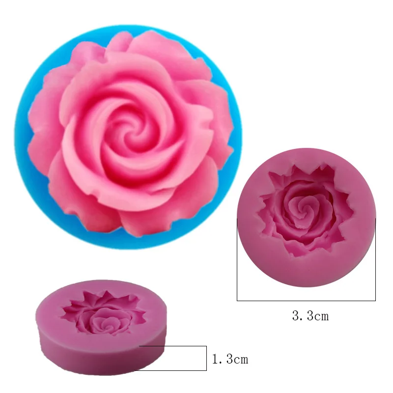 1pcs Rose Flower 3D Silicone Baking Mold Fondant Cake Pan Cake Chocolate Mold Soap Mold Decorating Tool Cake Candle Soap Making, Random color/pink 
1pcs Rose Flower 3D Silicone Baking Mold Fondant Cake Pan Cake Chocolate Mold Soap Mold Decorating Tool Cake Candle Soap Making, Random color/pink
