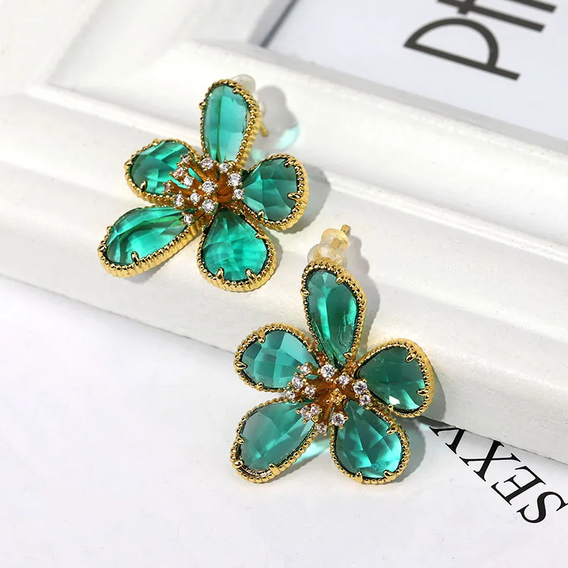 Sandro 925 silver crystal flower earrings new fashion temperament earrings female personality earrings
Sandro 925 silver crystal flower earrings new fashion temperament earrings female personality earrings