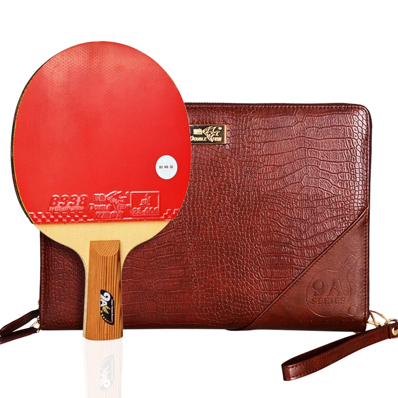 Double fish table tennis racket 9-star professional inline and horizontal racket, Red+black
Double fish table tennis racket 9-star professional inline and horizontal racket, Red+black