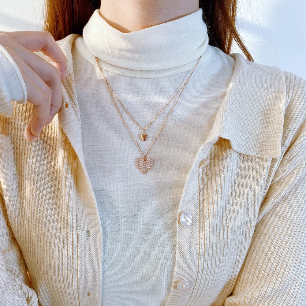 Jessy Jewelry 2021 Gold Fashion Stainless Steel Chain Necklace Couple Pendants Heart Necklace for Girls Women, As shown
Jessy Jewelry 2021 Gold Fashion Stainless Steel Chain Necklace Couple Pendants Heart Necklace for Girls Women, As shown