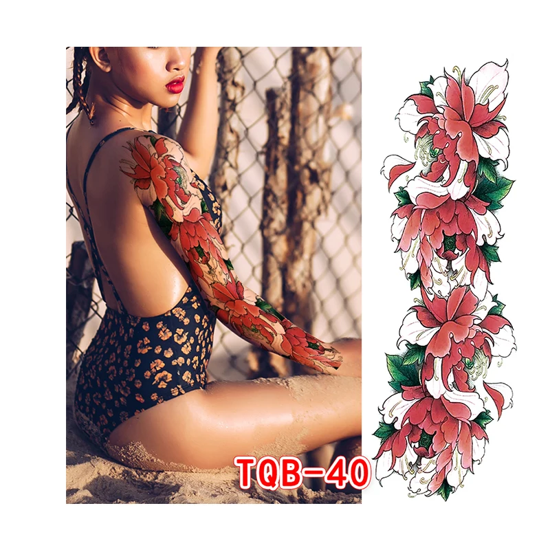 Custom OEM/ODM Colorful Japanese Style Tattoo Stencil Waterproof Full Arm Tattoo Sticker for Men Removable Cool Henna Tattoo
Custom OEM/ODM Colorful Japanese Style Tattoo Stencil Waterproof Full Arm Tattoo Sticker for Men Removable Cool Henna Tattoo