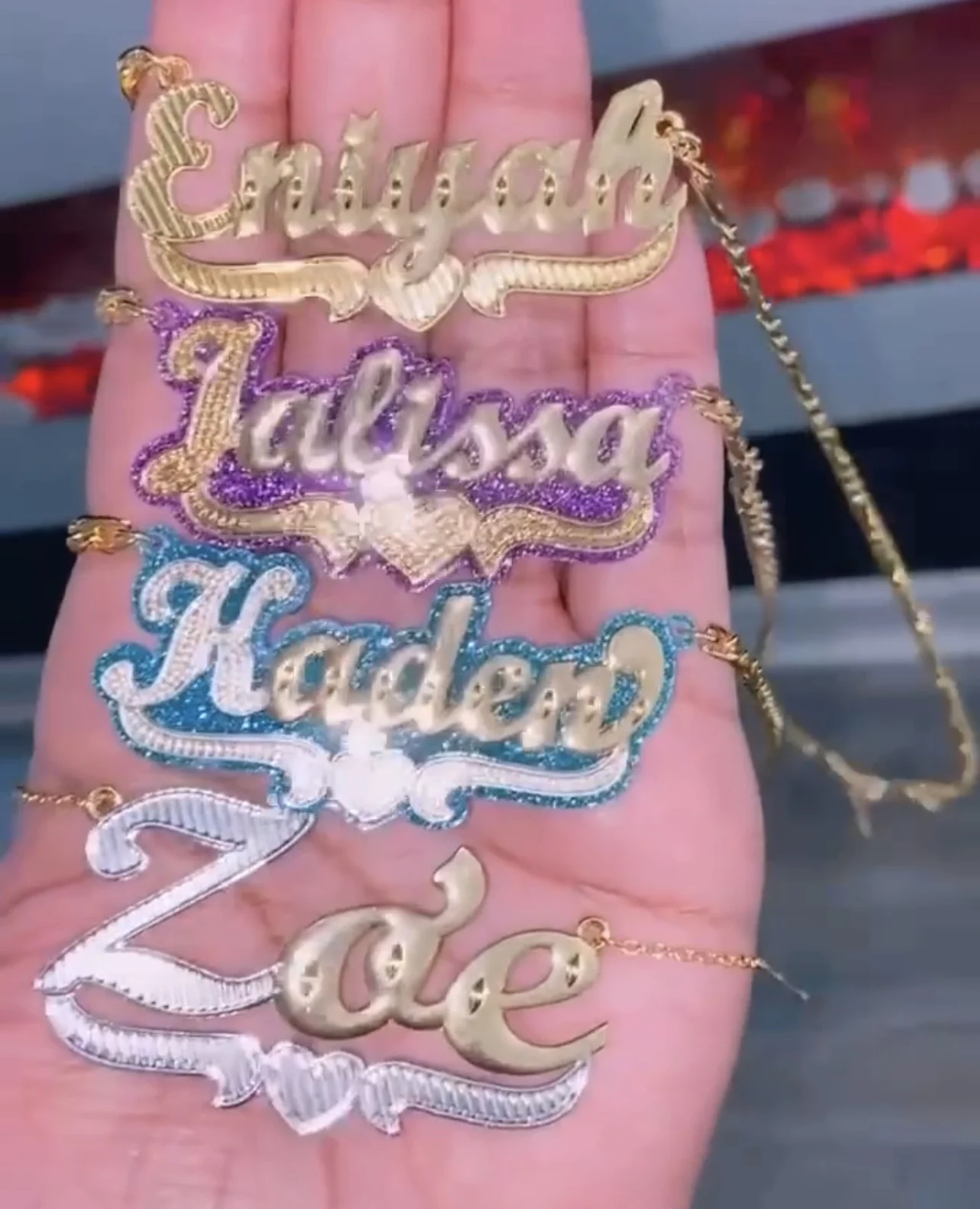 2021 New Style Double Name Plated Customize Name Necklace Custom Letetrs Acrylic Necklaces for Women, Gold, silver, rose gold
2021 New Style Double Name Plated Customize Name Necklace Custom Letetrs Acrylic Necklaces for Women, Gold, silver, rose gold