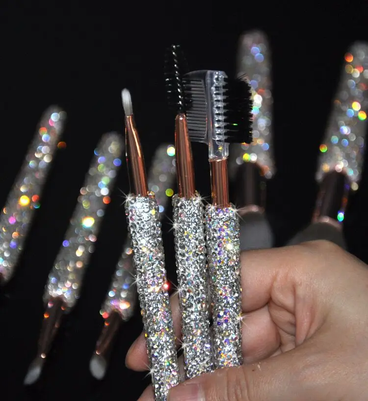 Diamond Makeup Brushes Set Foundation Eye Face Brush with Bag Makeup Tool Kit, Multiple colors
Diamond Makeup Brushes Set Foundation Eye Face Brush with Bag Makeup Tool Kit, Multiple colors