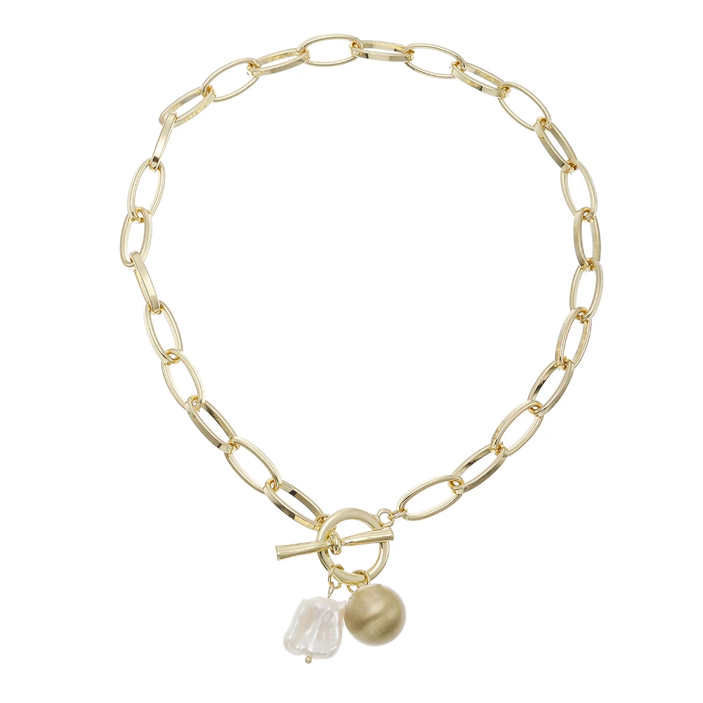 High Quality Boho Jewelry Necklace Gold Color Wild Hip-hop Ball Pearl Pendant Necklace, Picture
High Quality Boho Jewelry Necklace Gold Color Wild Hip-hop Ball Pearl Pendant Necklace, Picture