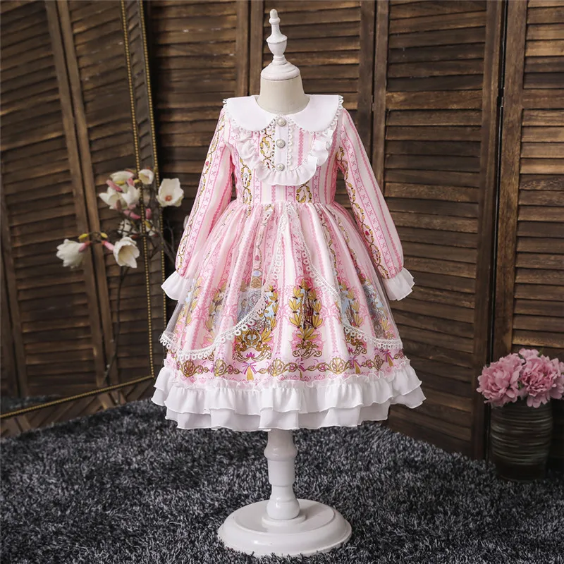 Autumn and winter new girls' Lolita Dress Girls' Princess Dress Lolita kids dress princess pink 3-12 years old
Autumn and winter new girls' Lolita Dress Girls' Princess Dress Lolita kids dress princess pink 3-12 years old