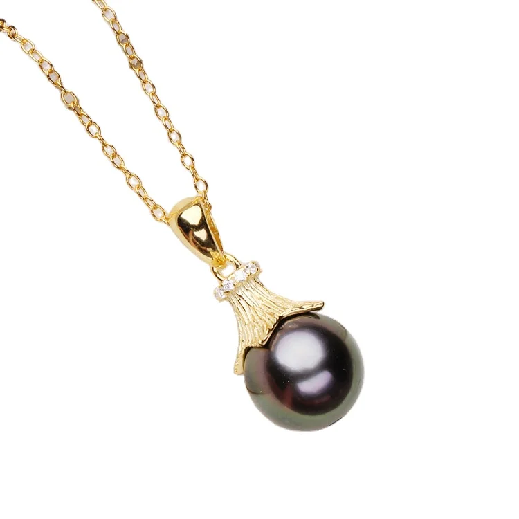 Natural Tahitian Black Pearl necklace 925 sterling silver jewelry high quality Necklace accessories women real pearl jewelry
Natural Tahitian Black Pearl necklace 925 sterling silver jewelry high quality Necklace accessories women real pearl jewelry