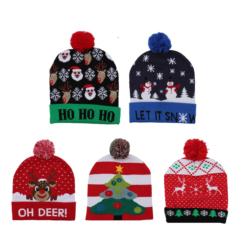 Wholesale Winter Fashion Party Adult Lantern with Ball Christmas LED Light Knitted Hat
Wholesale Winter Fashion Party Adult Lantern with Ball Christmas LED Light Knitted Hat