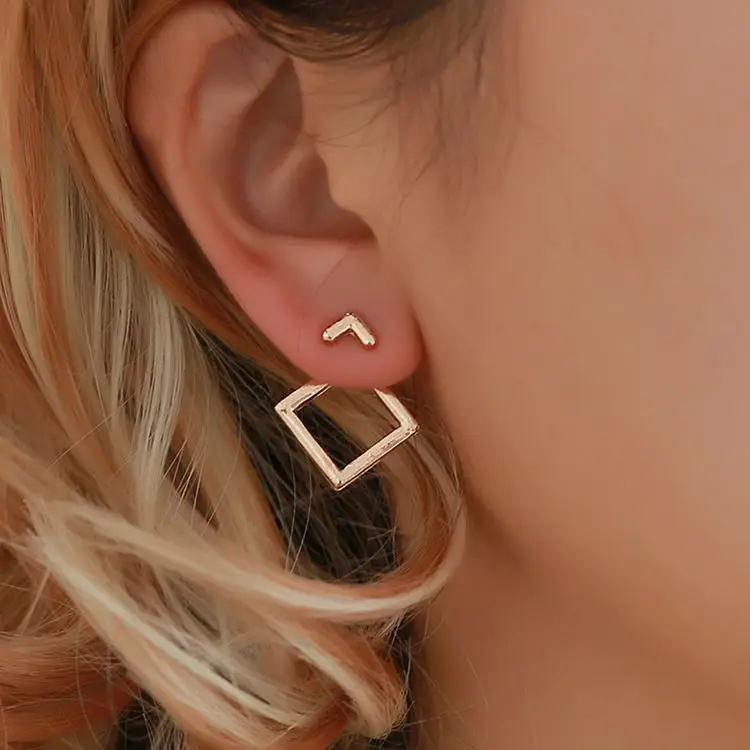 Fashion Trendy Cute square geometric metal Stud earrings For Women Brincos Statement Earrings
Fashion Trendy Cute square geometric metal Stud earrings For Women Brincos Statement Earrings