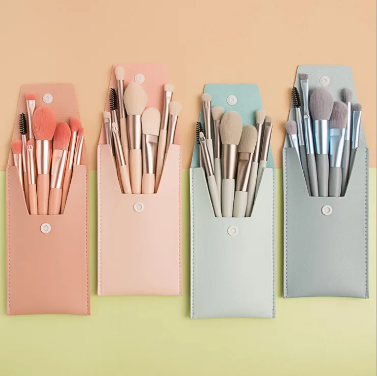 Wholesale 8 Pcs Macaron Makeup Brushes Plastic Handel Makeup Brush Set With Mirror Bag Makeup Brush Set With Custom Logo CXT044, Pink, blue or customized
Wholesale 8 Pcs Macaron Makeup Brushes Plastic Handel Makeup Brush Set With Mirror Bag Makeup Brush Set With Custom Logo CXT044, Pink, blue or customized