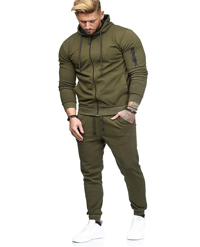 Pure color Hot Style Men's Sport Casual Hoodie Suit Man Outdoor Jacket Sports Suit, As show
Pure color Hot Style Men's Sport Casual Hoodie Suit Man Outdoor Jacket Sports Suit, As show
