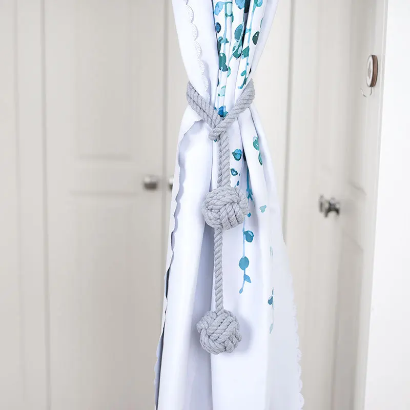 Manufacturers Wholesale Curtain Cotton Rope Cotton Polyester Tiebacks Curtain Decoration Buckle Rope Strap Tassel, Grey,white,brown
Manufacturers Wholesale Curtain Cotton Rope Cotton Polyester Tiebacks Curtain Decoration Buckle Rope Strap Tassel, Grey,white,brown