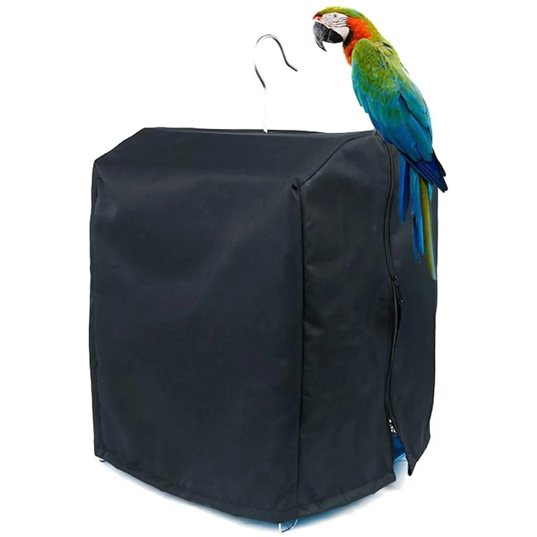 Bird cage cover sunshade pet cover windproof shading reduce interference parrot cage cover, Black.blue
Bird cage cover sunshade pet cover windproof shading reduce interference parrot cage cover, Black.blue