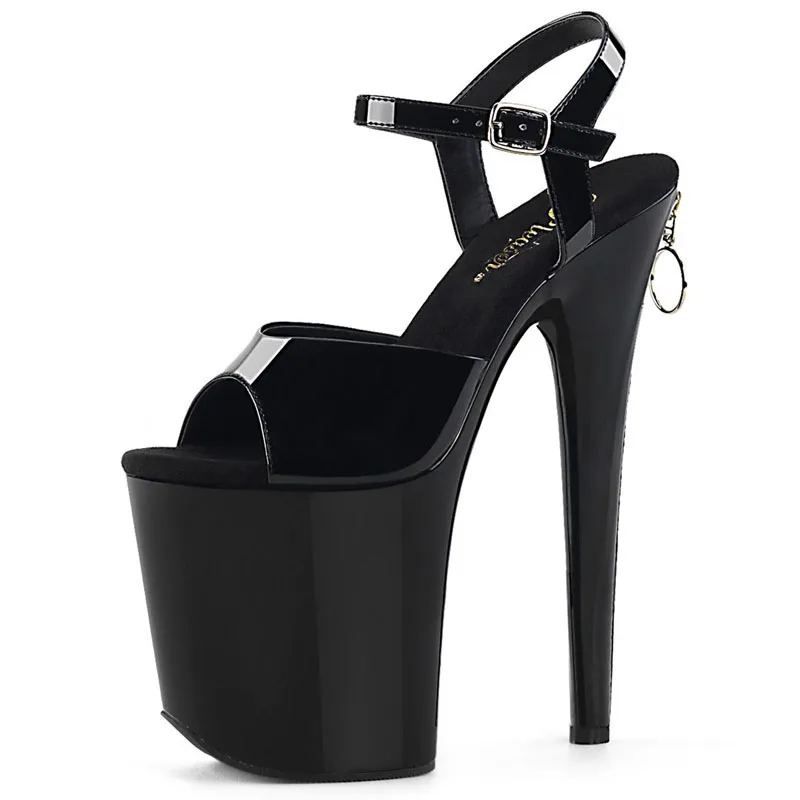 Black thin heel 20 cm fish mouth leakage toe strip Dance Pole Dance high heels Gothic ultra-high HEELS SANDALS
Black thin heel 20 cm fish mouth leakage toe strip Dance Pole Dance high heels Gothic ultra-high HEELS SANDALS