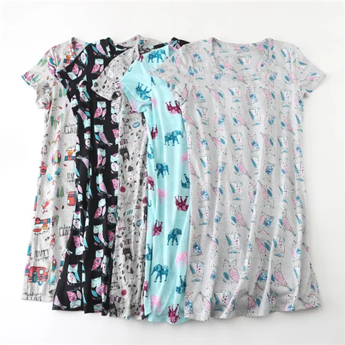 Pajamas dress New 15 colors cute cotton nighty Wholesale Chinese high quality nightgown short Sleeve Women night Pajamas dress, As shown
Pajamas dress New 15 colors cute cotton nighty Wholesale Chinese high quality nightgown short Sleeve Women night Pajamas dress, As shown