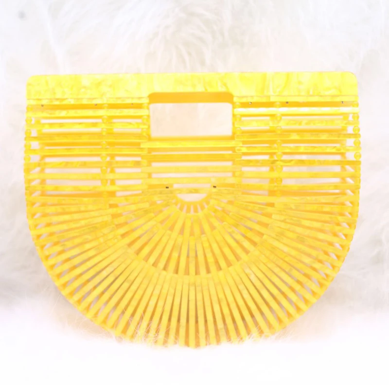 Fashion Unique Basket Design Semi-Circular Acrylic Beach Purse And Handbags, 7 colors are available
Fashion Unique Basket Design Semi-Circular Acrylic Beach Purse And Handbags, 7 colors are available