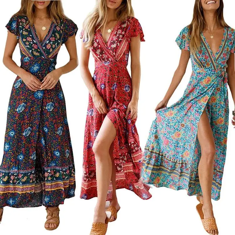 2021 Latest Fashion Summer wholesale fashion boho long casual women dresses maxi, Customized color
2021 Latest Fashion Summer wholesale fashion boho long casual women dresses maxi, Customized color