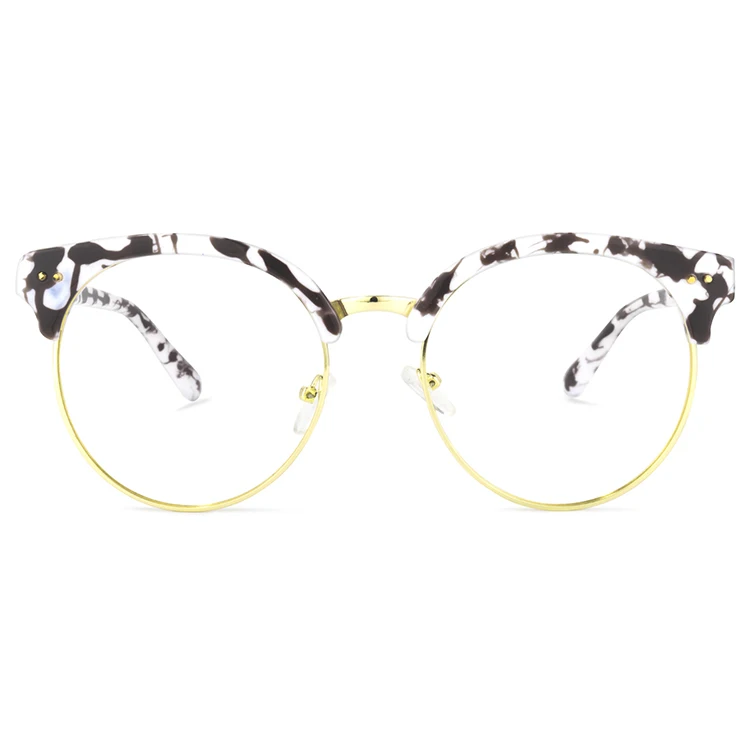 Brand Design OX245026 Trendy Stylish Mixed Metal Gold Plastic Material Round Floral Eyeglasses Frames for Couples Men Women, Multi colors
Brand Design OX245026 Trendy Stylish Mixed Metal Gold Plastic Material Round Floral Eyeglasses Frames for Couples Men Women, Multi colors