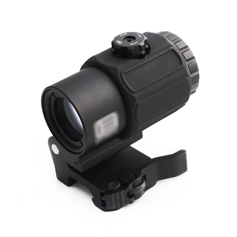 Red Dot Laser G43 3x Magnifier Scope Sight with Switch to Side STS QD Mount Fit for 20mm rail Rifle Gun Tactical Hunting, Black
Red Dot Laser G43 3x Magnifier Scope Sight with Switch to Side STS QD Mount Fit for 20mm rail Rifle Gun Tactical Hunting, Black