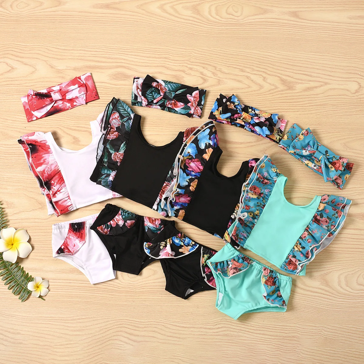 Summer Newborn Infant Toddler Girls Clothes Sets Floral Print Ruffle Swim Bathing Suits Baby Beach Bikini Swimwear Outfits, Photo showed and customized color
Summer Newborn Infant Toddler Girls Clothes Sets Floral Print Ruffle Swim Bathing Suits Baby Beach Bikini Swimwear Outfits, Photo showed and customized color