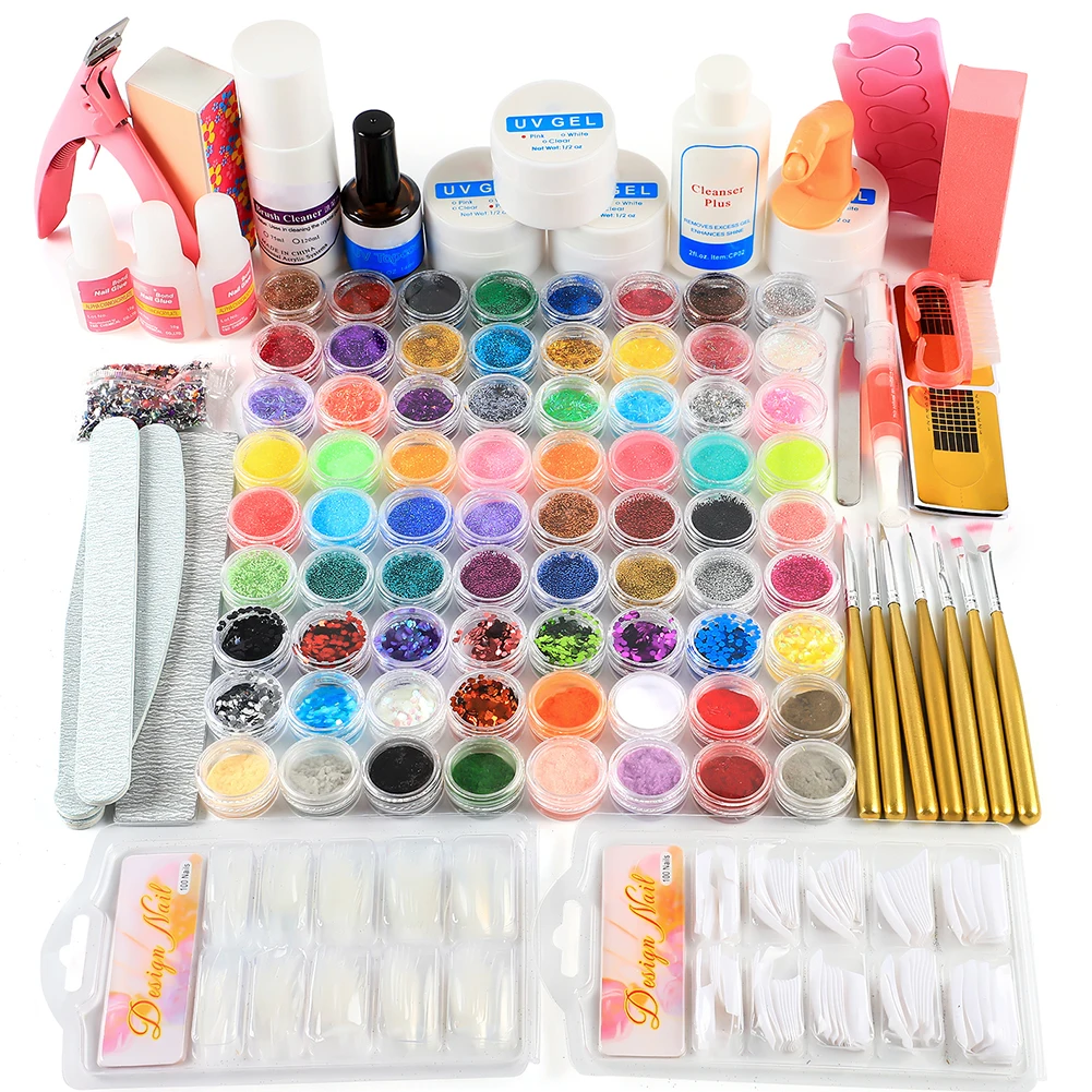 COSCELIA Pro 72pcs Nail Acrylic Powder Glitter Manicure Set UV Gel Nail Art Tools Set
COSCELIA Pro 72pcs Nail Acrylic Powder Glitter Manicure Set UV Gel Nail Art Tools Set