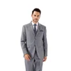 Tailor made top brand gray coat pants men suit made to measure suit