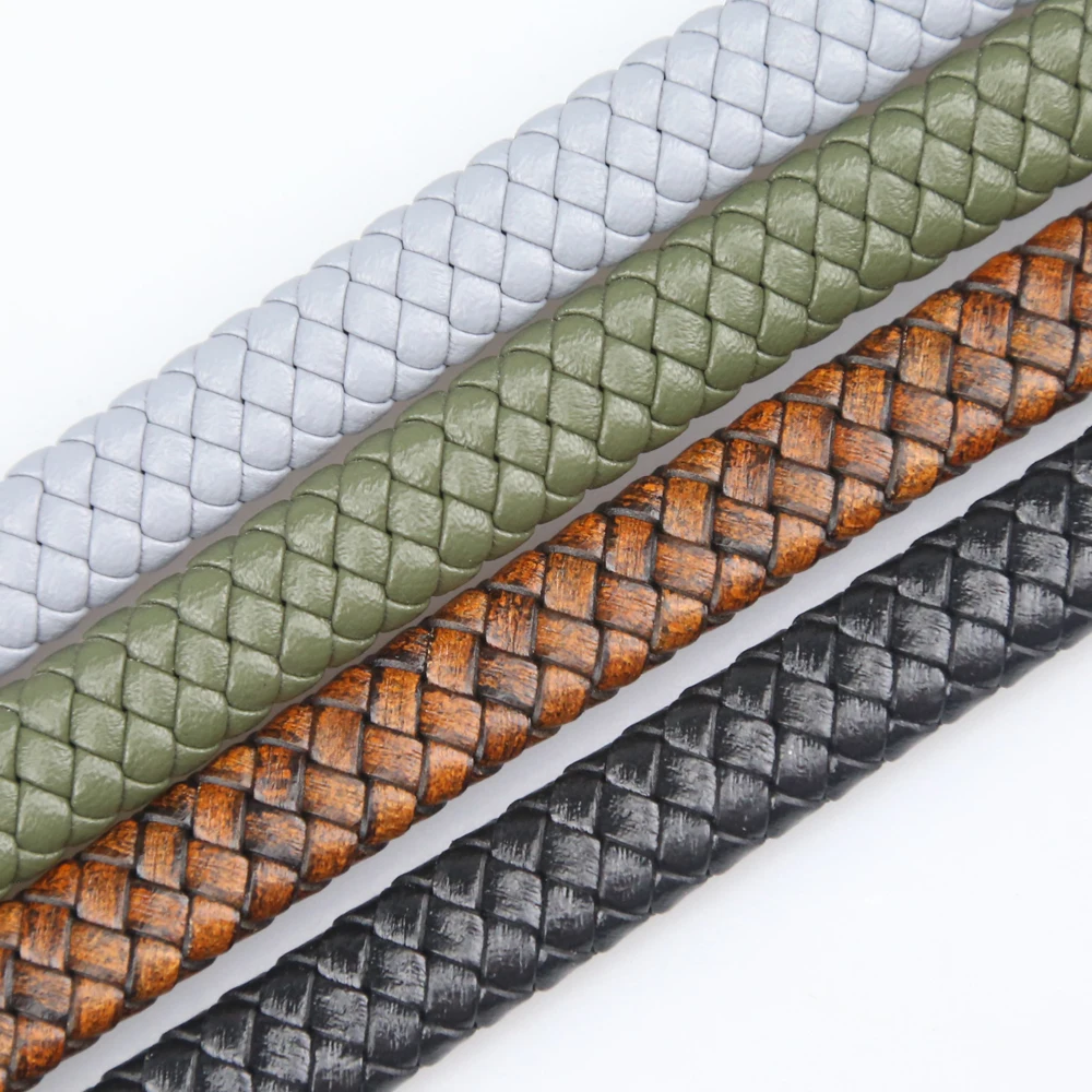 12mm Flat Leather Cord for Jewelry Making Bracelet Necklace 8 Strands, Colors customized
12mm Flat Leather Cord for Jewelry Making Bracelet Necklace 8 Strands, Colors customized