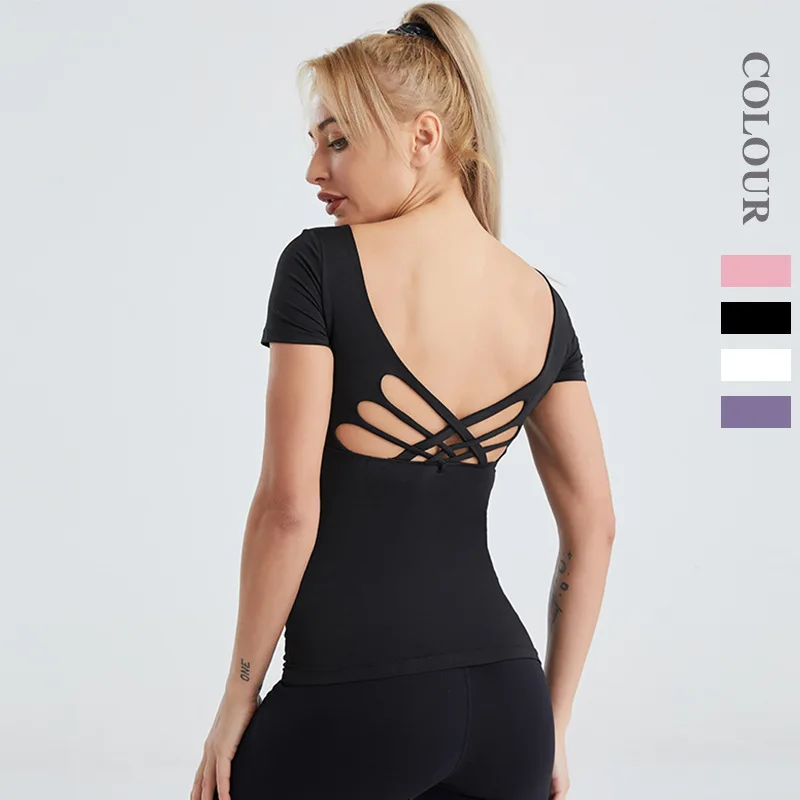 FanLi 2021 European And American Yoga Women's Beauty Back Quick-drying Fitness Top Nude Tight-fitting Short-sleeved Sportswear
FanLi 2021 European And American Yoga Women's Beauty Back Quick-drying Fitness Top Nude Tight-fitting Short-sleeved Sportswear