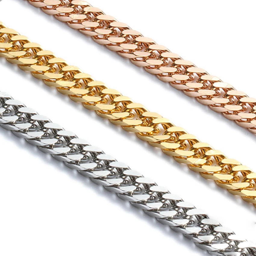 Popular accessories jewelry gold plated six-sided grinding link 316L stainless steel chain, Gold/rose gold/black/silver
Popular accessories jewelry gold plated six-sided grinding link 316L stainless steel chain, Gold/rose gold/black/silver