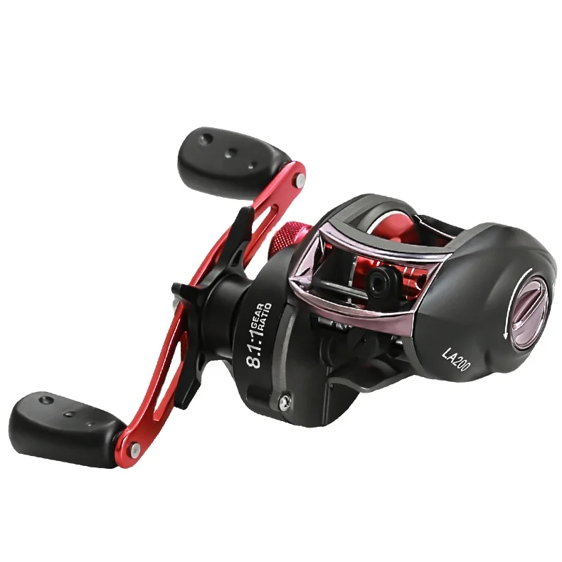 Baitcasting Reel 8.1:1 High Speed Gear Ratio Fresh/Saltwater Magnetic Brake System Reel Baitcasting Fishing Reel, Red
Baitcasting Reel 8.1:1 High Speed Gear Ratio Fresh/Saltwater Magnetic Brake System Reel Baitcasting Fishing Reel, Red