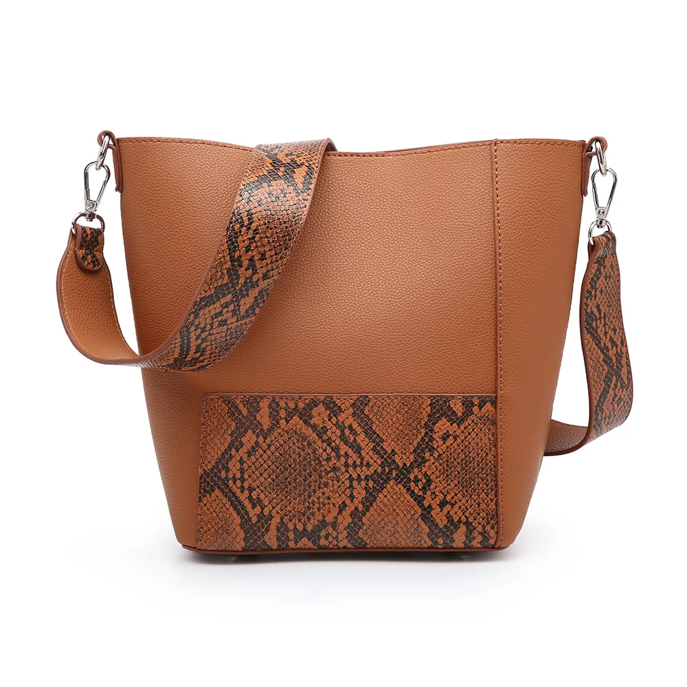 High Quality Vintage Snake Pattern Bucket Bag Women Lichi Pattern Women Handbag Large Capacity Shoulder Bag
High Quality Vintage Snake Pattern Bucket Bag Women Lichi Pattern Women Handbag Large Capacity Shoulder Bag