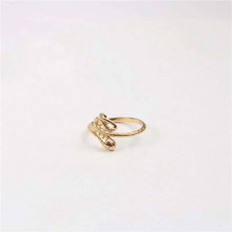 PVD Gold Plated Stainless Steel Stylish Snake Rings for Women Trendy Jewelry Stainless Steel Jewelry
PVD Gold Plated Stainless Steel Stylish Snake Rings for Women Trendy Jewelry Stainless Steel Jewelry