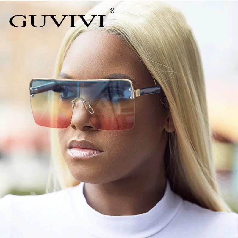 GUVIVI Square Charm & charm sunglasses Rimless Oversized Sunglasses metal Vintage sunglasses, Pink,rose gold,red,blue,green
GUVIVI Square Charm & charm sunglasses Rimless Oversized Sunglasses metal Vintage sunglasses, Pink,rose gold,red,blue,green