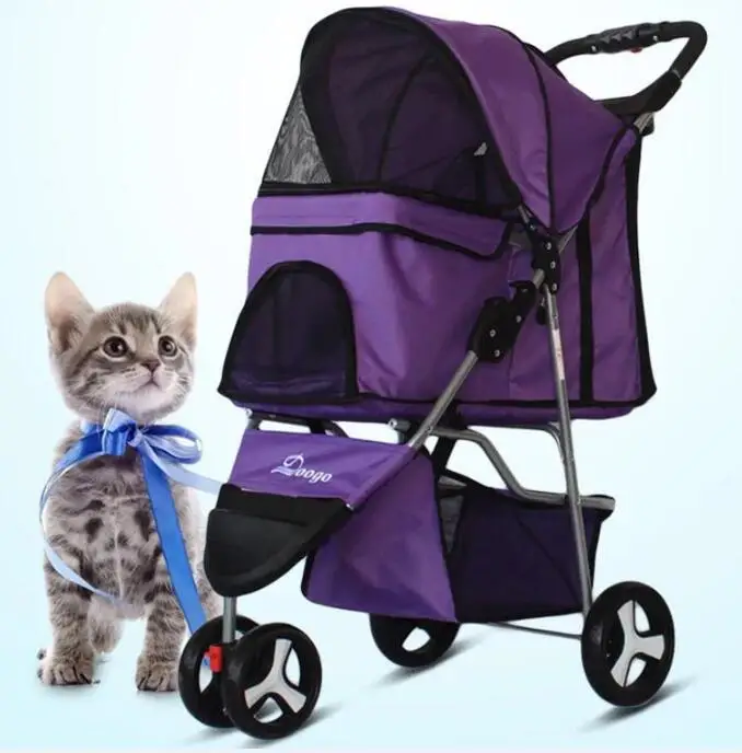 Hot sale high quality adjustable folding pet 3 wheel dog stroller, Multi-colored
Hot sale high quality adjustable folding pet 3 wheel dog stroller, Multi-colored