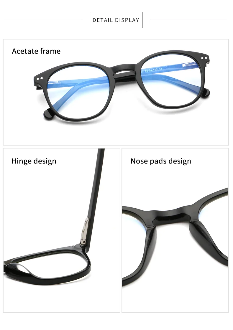 acetate blue ray glasses