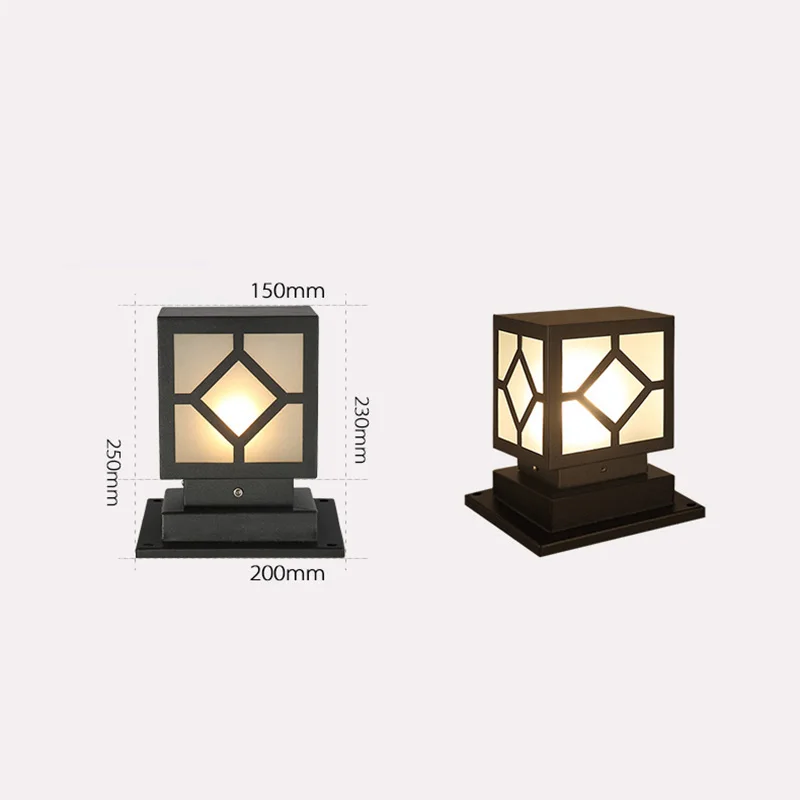 best seller led garden bollard lamp outdoor lighting pathway lawn light