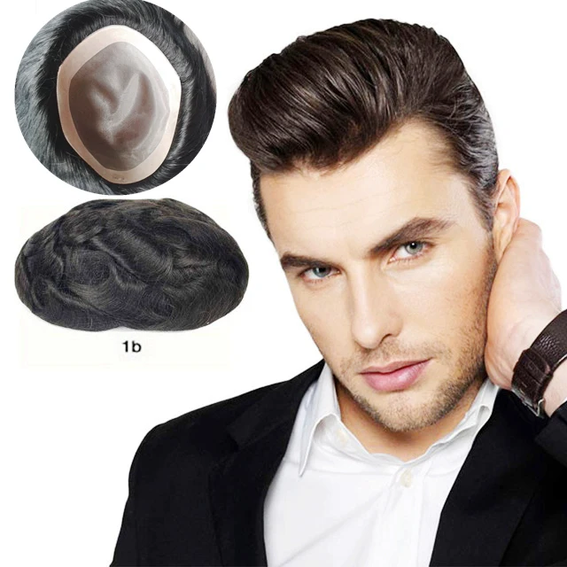 Fine Mono Lace Base Man Hair Wig Human Hair Replacement Indian RemyHuman Hair Toupee for Men
Fine Mono Lace Base Man Hair Wig Human Hair Replacement Indian RemyHuman Hair Toupee for Men
