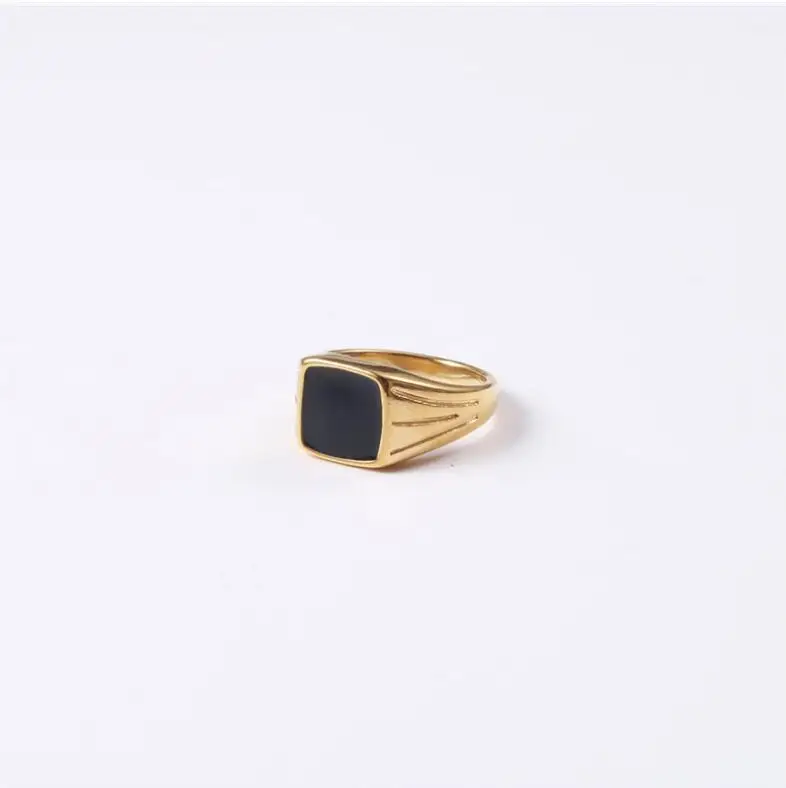 Modern Minimalist Jewelry Vintage Bohemian Gold Ring Stainless steel Black Enamel Ring for women, Silver,gold,rose gold custom
Modern Minimalist Jewelry Vintage Bohemian Gold Ring Stainless steel Black Enamel Ring for women, Silver,gold,rose gold custom