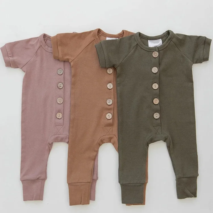 Organic Cotton Short Sleeve Knitted Baby Romper Bodysuit, 6 colors in stock for fast delivery 
Organic Cotton Short Sleeve Knitted Baby Romper Bodysuit, 6 colors in stock for fast delivery