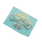 Holiday Decoration 3d Sticker Custom 3d Glossy Gold Adhesive Metal Sticker Logo