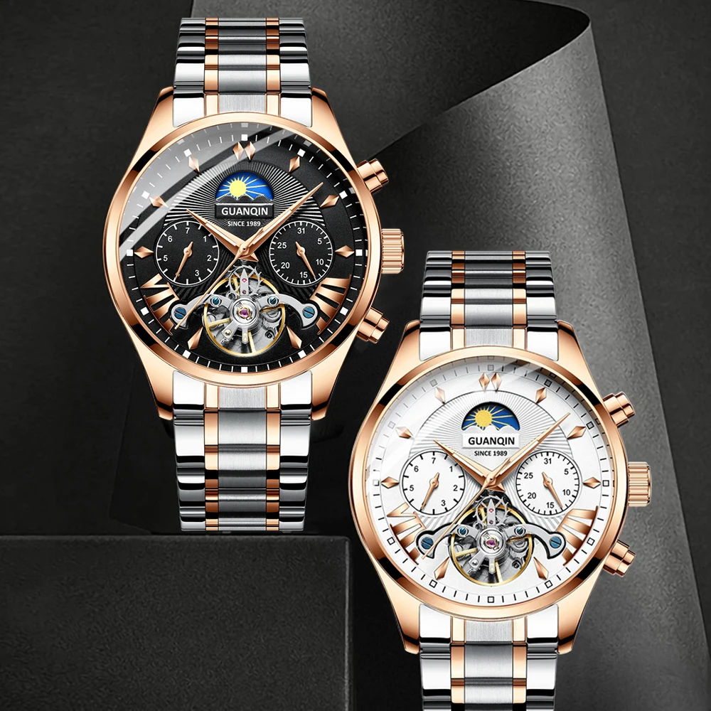 GuanQin multifunctional fashion sports wristwatches business waterproof automatic mechanical men watches
GuanQin multifunctional fashion sports wristwatches business waterproof automatic mechanical men watches