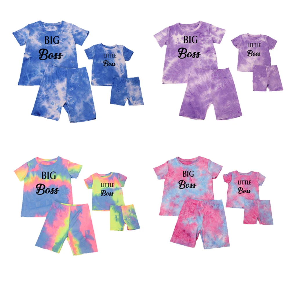 Hot Sale Kids Summer Clothing Custom Custom Tshirt Short Sets Tie Dye Mommy and Me Outfits, Picture shown
Hot Sale Kids Summer Clothing Custom Custom Tshirt Short Sets Tie Dye Mommy and Me Outfits, Picture shown