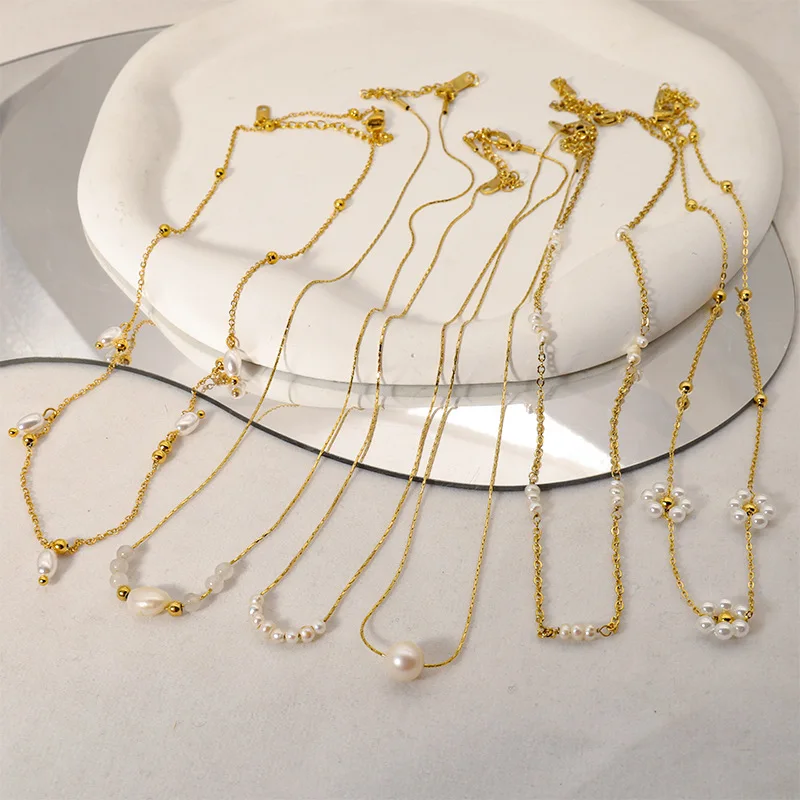 Carline Wholesale Gold Plated Jewelry Fresh Water Pearl Necklaces Stainless Steel Pearls Pendant Jewelry Necklace For Women
Carline Wholesale Gold Plated Jewelry Fresh Water Pearl Necklaces Stainless Steel Pearls Pendant Jewelry Necklace For Women