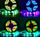 Hot selling Flexible with Music/wifi remote Controller led Light Strips 5m led strip light 12V ST5050 RGB IP65 led strip