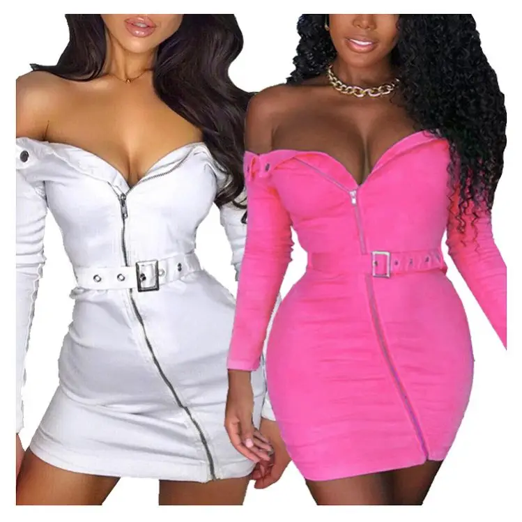 9121213 winter new long sleeve off the shoulder zipper solid color streetwear Sexy Ladies Dress Fashion
9121213 winter new long sleeve off the shoulder zipper solid color streetwear Sexy Ladies Dress Fashion