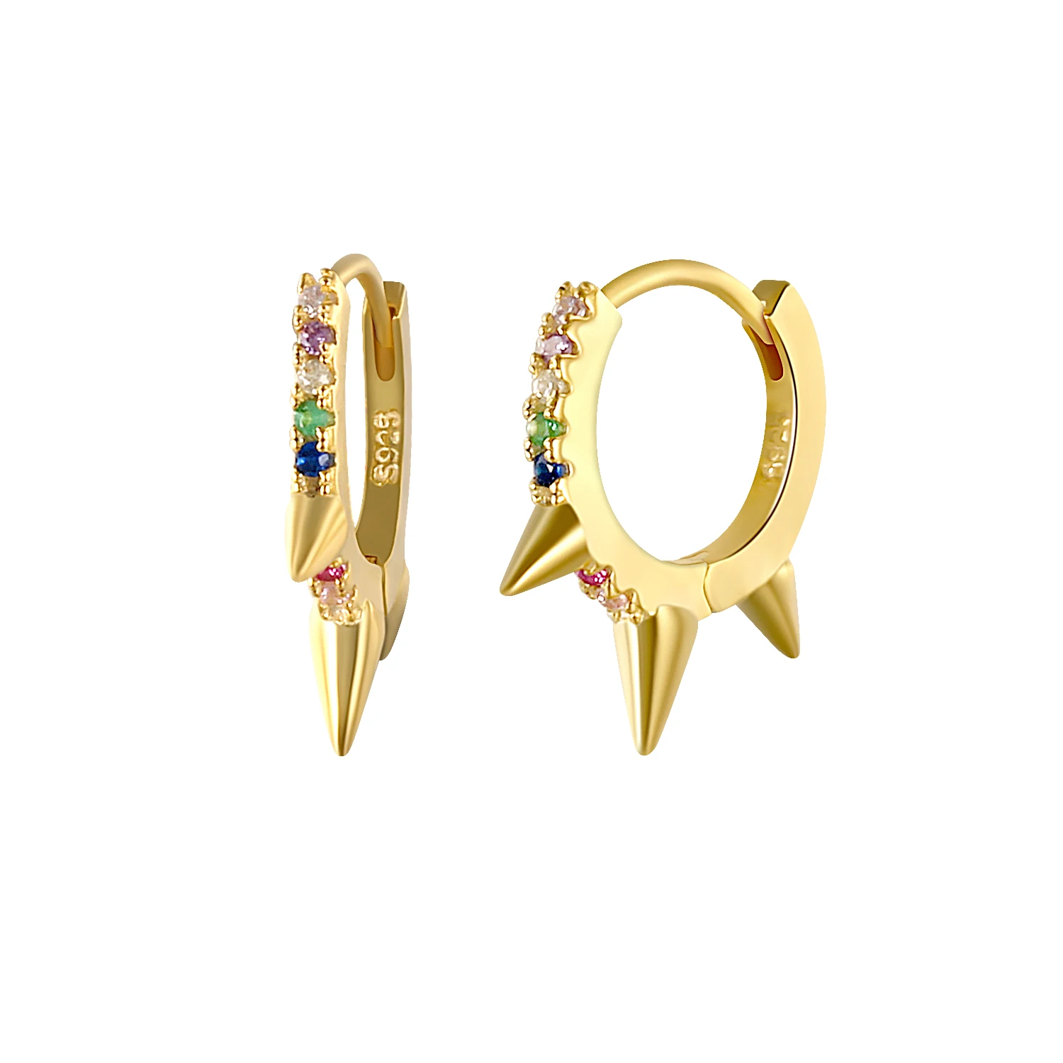 2021 special S925 sterling silver jewelry geometric punk style gold-plated hoop earrings
2021 special S925 sterling silver jewelry geometric punk style gold-plated hoop earrings