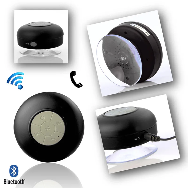 portable speaker IPX4 waterproof sucker shower mini speaker mobile phone wireless alexa speaker for huawei p30 pro smartphone - ANKUX.COM