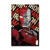 Marvel Super Hero Iron Man Portrait cartoon poster canvas giclee wall art printed Painting for kids bedroom decorative