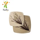 Good heat insulation effect rice husk party plates set for restaurant and home size L
