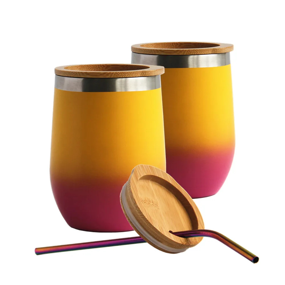 Luxury Style Gradient Color Custom Logo Coffee Tumbler Mugs with Bamboo Lid Double Wall Stainless Steel Eggshell Tumbler, Customized color
Luxury Style Gradient Color Custom Logo Coffee Tumbler Mugs with Bamboo Lid Double Wall Stainless Steel Eggshell Tumbler, Customized color