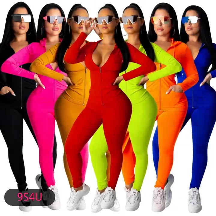 9S4U Solid color long sleeve hooded sweatshirt long pencil pants woman fashion two piece sports set women clothing, Customized color
9S4U Solid color long sleeve hooded sweatshirt long pencil pants woman fashion two piece sports set women clothing, Customized color